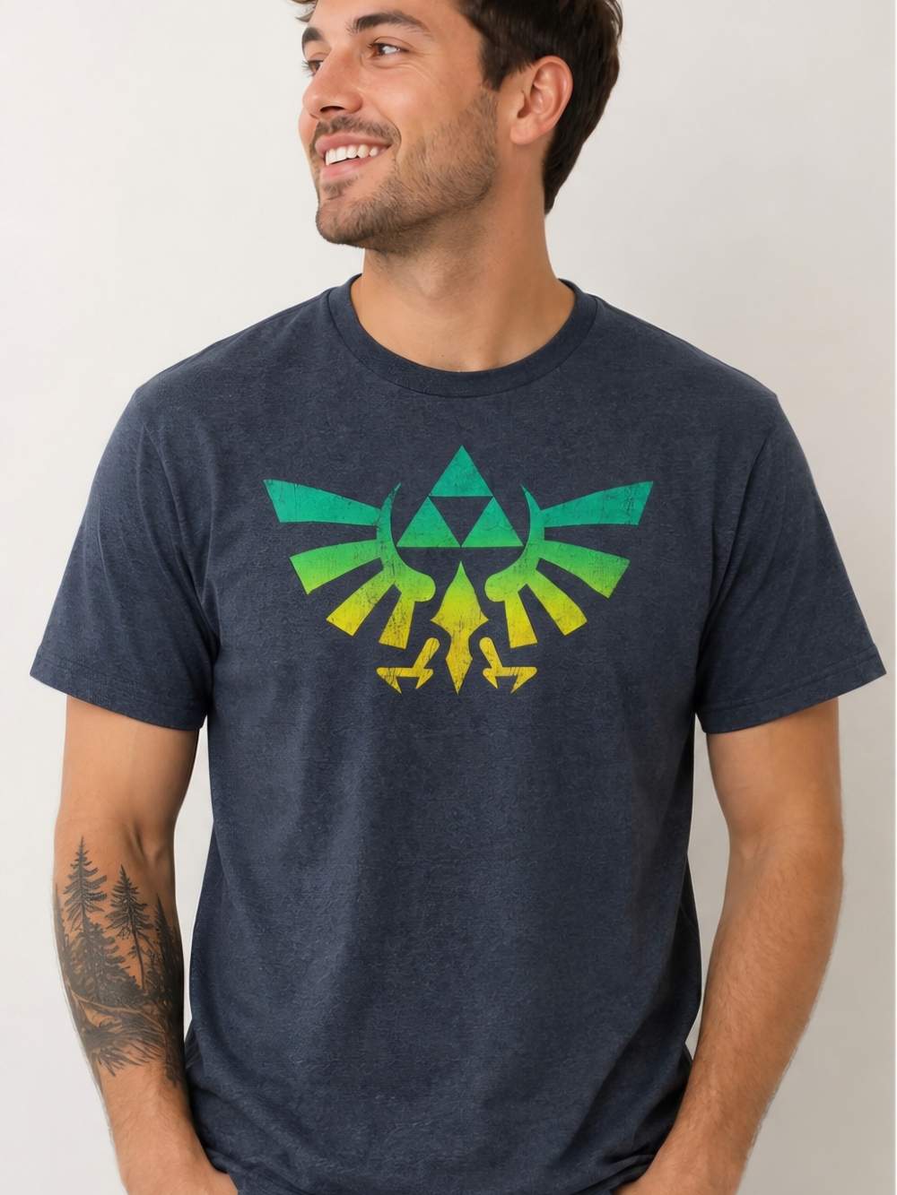 The Legend of Zelda Triforce Hylian Crest Graphic T-Shirt Lg Nintendo 2021 B1001